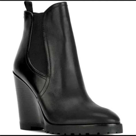 michael kors thea chelsea wedge ankle boots|Michael Kors Thea Leather Wedge Ankle Boots .